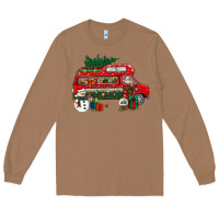 Toasted Coconut christmas santa claus with retro van Long Sleeve Tee - BundleAndBundleShop