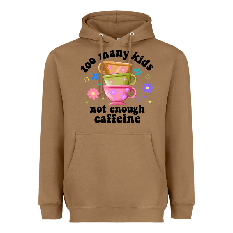 Too Many Kids Not Enough Caffeine Heavyweight Hoodie by JahusDesignShop | Teevron