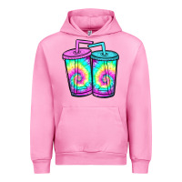 Fuchsia Pink tie dye loaded tea Urban Hoodie - JahusDesignShop