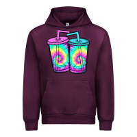 Mauve Wine tie dye loaded tea Urban Hoodie - JahusDesignShop