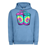 Pigment Pebble Blue tie dye loaded tea Urban Hoodie - JahusDesignShop
