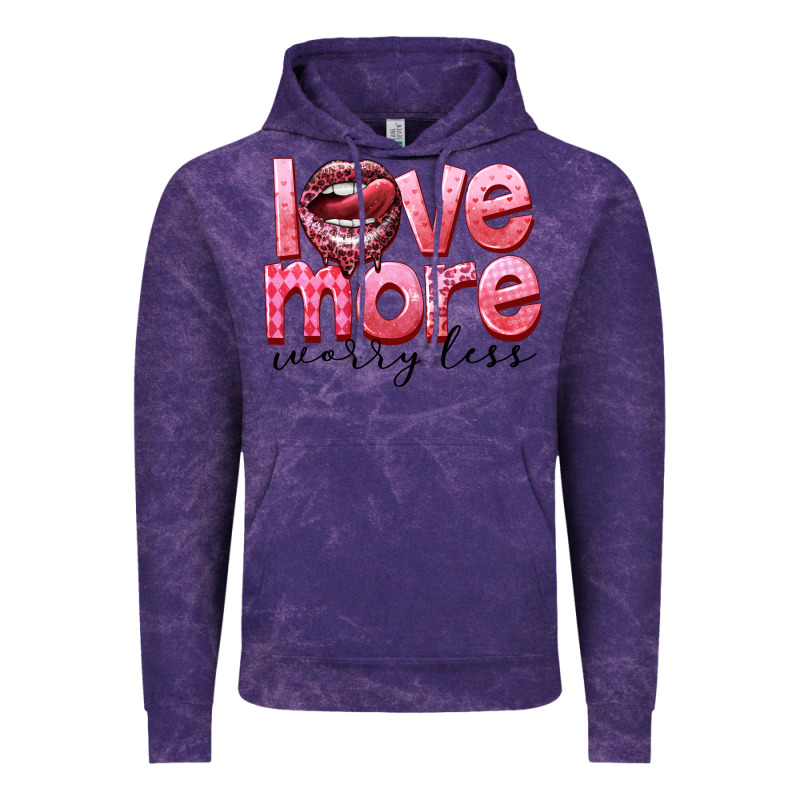 Love More Worry Less Vintage Hoodie by FaDigitalArtStudio | Teevron