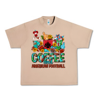Burro Coffee And American Football Coffee Cups Urban Heavy Tee - FaDigitalArtStudio