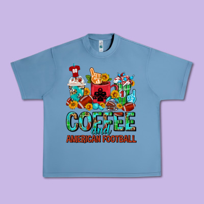 Coffee And American Football Coffee Cups Urban Heavy Tee Designed By Fadigitalartstudio