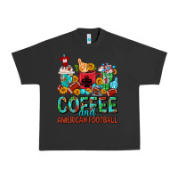 Pigment Black Coffee And American Football Coffee Cups Urban Heavy Tee - FaDigitalArtStudio