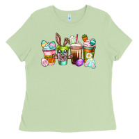 Matcha Easter coffee cups Easter Day Ladies Tee - CowGirlArtShop