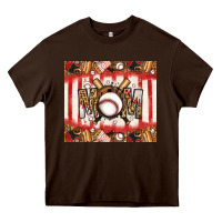 Chocolate Brown baseball mom Heavy Core Tee - Jasminsmagicworld