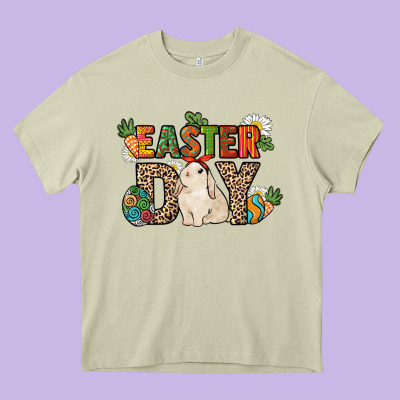 Easter Day Heavy Core Tee Designed By Howdyjamesfarm