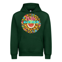 Forest Green hello summer Urban Hoodie - JahusDesignShop