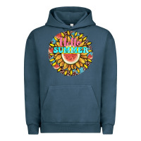 Pigment Midnight Navy hello summer Urban Hoodie - JahusDesignShop