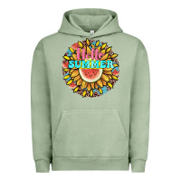 Pigment Oil Green hello summer Urban Hoodie - JahusDesignShop