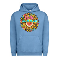 Pigment Pebble Blue hello summer Urban Hoodie - JahusDesignShop