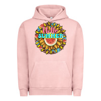 Pigment Salmon hello summer Urban Hoodie - JahusDesignShop