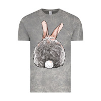 Cloud Rock Easter bunny back view Vintage Tee - OliviaCreatesArt
