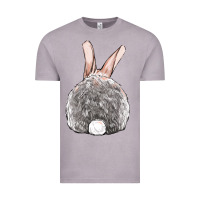 Vintage Zinc Easter bunny back view Vintage Tee - OliviaCreatesArt