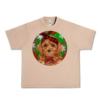 Burro Christmas Toy Poodle Urban Heavy Tee - RanaPortraitStore