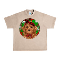 French Oak Christmas Toy Poodle Urban Heavy Tee - RanaPortraitStore