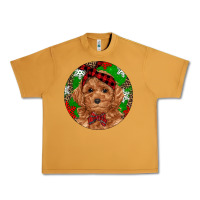 Peanut Butter Christmas Toy Poodle Urban Heavy Tee - RanaPortraitStore