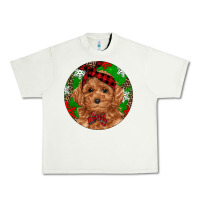 Pistachio Christmas Toy Poodle Urban Heavy Tee - RanaPortraitStore