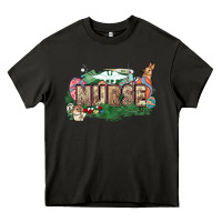 Asphalt Easter egg Nurse bunny Easter Day Heavy Core Tee - HowdyJamesFarm