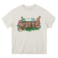 Cream Easter egg Nurse bunny Easter Day Heavy Core Tee - HowdyJamesFarm