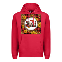 Cardinal joy christmas cow Premium Hoodie - LillyAllenDesigns
