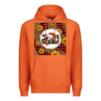 Carrot joy christmas cow Premium Hoodie - LillyAllenDesigns
