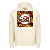 Sandshell joy christmas cow Premium Hoodie - LillyAllenDesigns