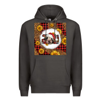 Smoke joy christmas cow Premium Hoodie - LillyAllenDesigns