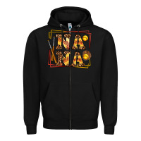 Black softball  nana Zipper Hoodie - AdoDesignShop