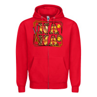 Red softball  nana Zipper Hoodie - AdoDesignShop