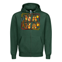 Sports Green softball  nana Zipper Hoodie - AdoDesignShop