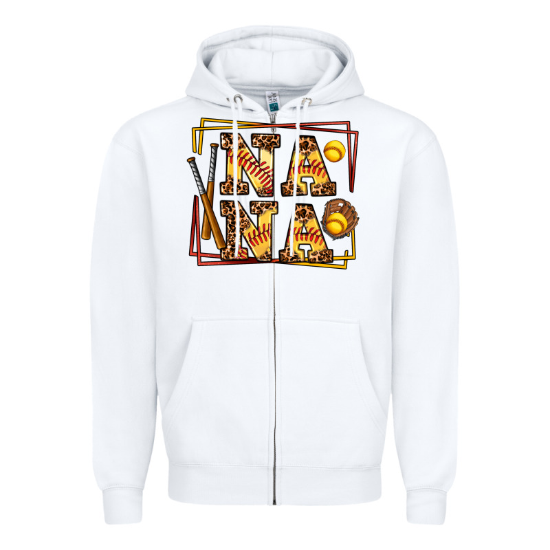 Softball  Nana Zipper Hoodie by AdoDesignShop | Teevron