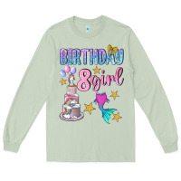 Matcha birthday girl 8 Long Sleeve Tee - BundleAndBundleShop