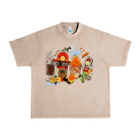 French Oak Firefighter Coffee Cups Urban Heavy Tee - FaDigitalArtStudio