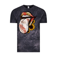 Cloud Black Baseball Tongue Vintage Tee - Jasminsmagicworld