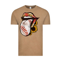 Vintage Coffee Baseball Tongue Vintage Tee - Jasminsmagicworld