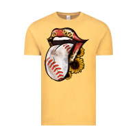 Vintage Mustard Baseball Tongue Vintage Tee - Jasminsmagicworld