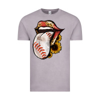 Vintage Zinc Baseball Tongue Vintage Tee - Jasminsmagicworld