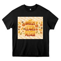 Black fall breeze crunchy leaves Heavy Core Tee - TumblerDesignByShophia