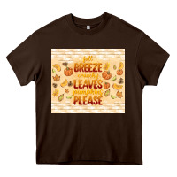 Fall Breeze Crunchy Leaves Heavy Core Tee | Teevron
