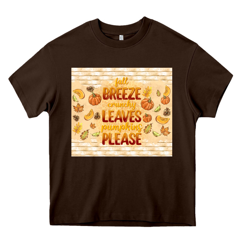 Fall Breeze Crunchy Leaves Heavy Core Tee by TumblerDesignByShophia | Teevron
