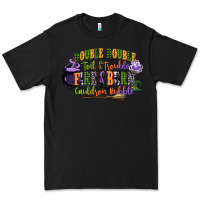 Black double double toil and trouble fire and burn cauld Premium Tee - CowGirlArtShop