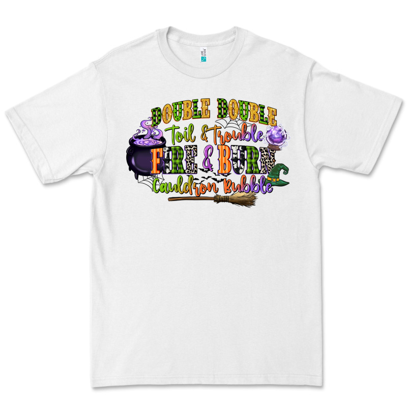 Double Double Toil And Trouble Fire And Burn Cauld Premium Tee by CowGirlArtShop | Teevron