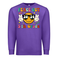 Purple peace out 2024 5th grade Premium Sweatshirt - JahusDesignShop