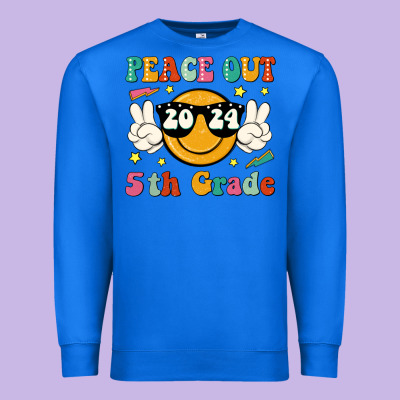 Peace Out 2024 5th Grade Premium Sweatshirt Designed By Jahusdesignshop
