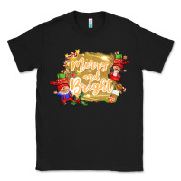 Black merry and bright gnome Classic Tee - CowGirlArtShop