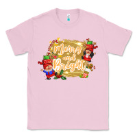 Bubblegum Pink merry and bright gnome Classic Tee - CowGirlArtShop