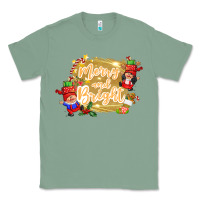 Sage merry and bright gnome Classic Tee - CowGirlArtShop