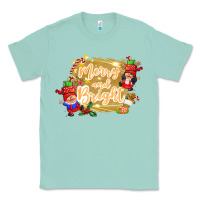 Seafoam merry and bright gnome Classic Tee - CowGirlArtShop